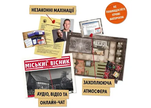 Настольная игра Woodcat Таинственные истории: дело 1 (Hidden Games Tatort: Ein perfekter Plan) (укр.) (W0051) - фото 7