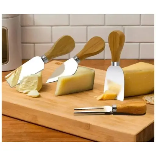 Набір ножів для сиру з нержавіючої сталі 4 шт. (NRW34SETKN) - фото 7