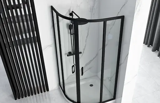 Душевая кабина Rea Look black 90x90 REA-K7903, Черный матовый, Универсальная - фото 5