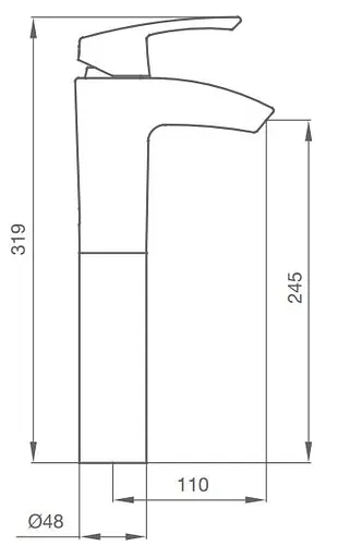 Смеситель для умывальника GRB Premier 50525500 Хром - фото 2