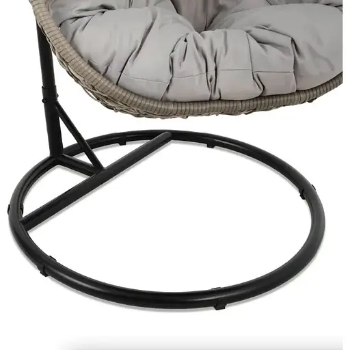 Подвесное кресло-кокон Di Volio Bacoli одноместное серый - фото 10