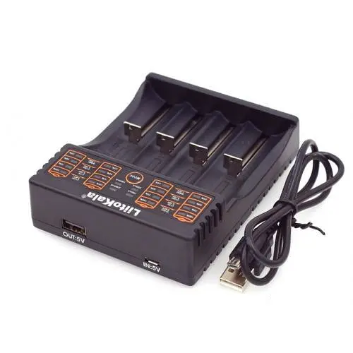 Заряднoe устройство Liitokala Lii-402 на 4 слота (для Ni-MH, Ni-CD, Li-Ion, LiFePO4) - фото 3