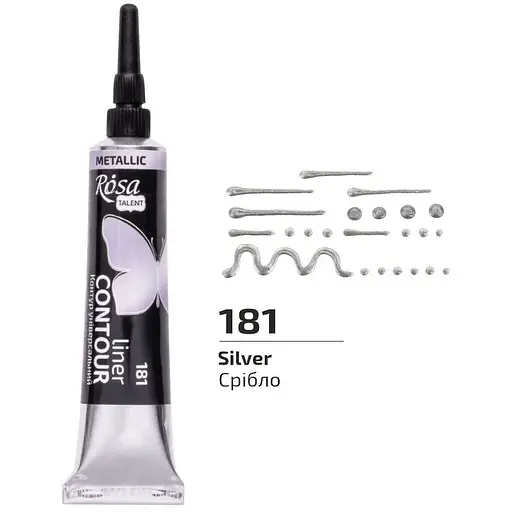 Контур універсальний Rosa Talent Срібло 20 мл - фото 1