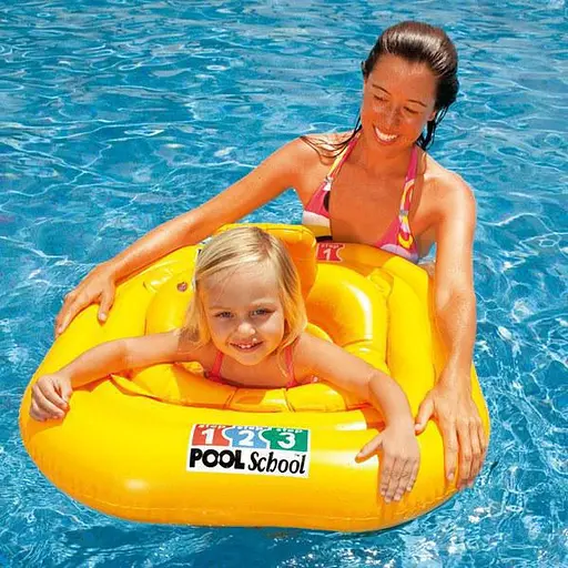 Надувний круг-плотик Intex 56587 з отворами для ніг і спинкою - фото 2