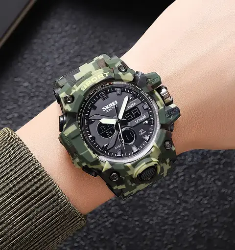 Годинник чоловічий наручний спортивний Skmei 2197 Камуфляж - фото 5