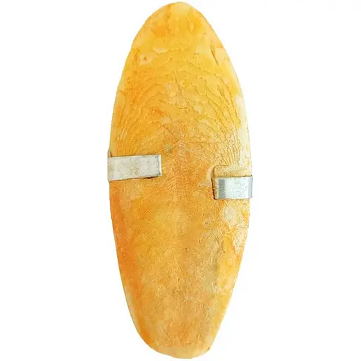 Мінеральний камінь для птахів TatraPet Fantasia з панцира каракатиці зі смаком банана з утримувачем 8-10 см