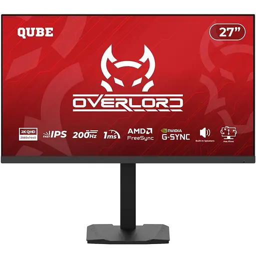 Монитор 27" QUBE Overlord G27Q200H QHD IPS 200Hz (G27Q200H) - фото 1