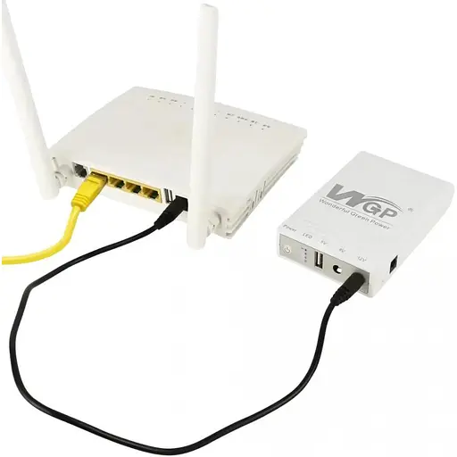 Источник бесперебойного питания (ИБП) для роутера WGP Mini UPS 103 White - фото 7