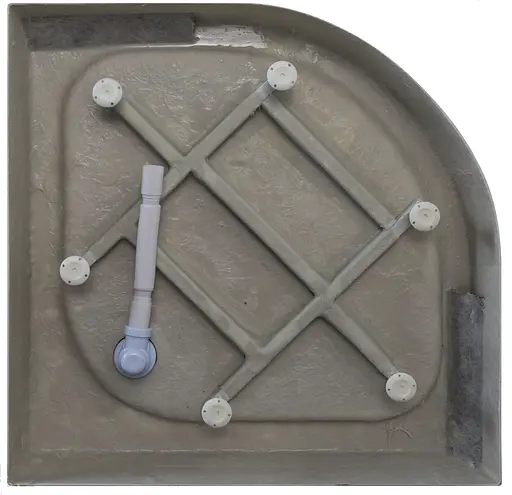 Душевой поддон Eger Tisza 90x90 полукруглый white 599-0909R белый - фото 3