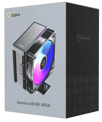 Кулер для процессора OCYPUS GAMMA A40 BK ARGB (GAMMA-A40-BK1AAWN00X-GL) - фото 10