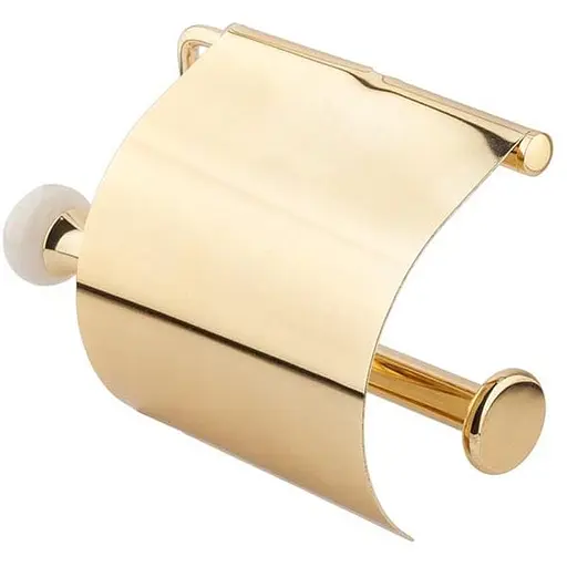 Тримач для туалетного паперу Kugu Pan 011G Золотий - фото 1