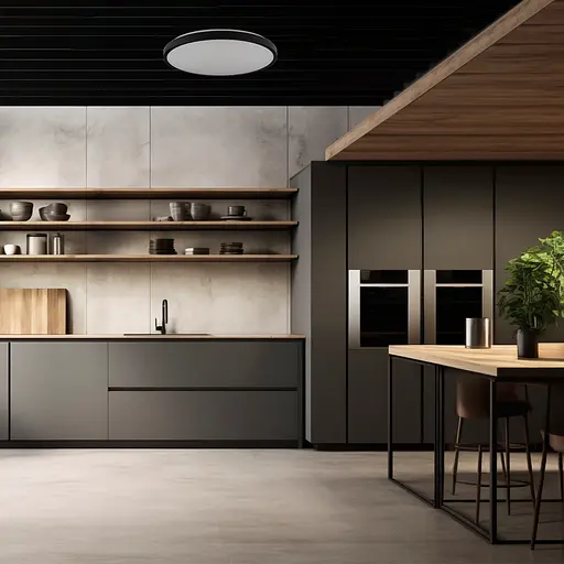 Потолочный светильник RING матовый 30W 395*60мм 4000К черный - фото 9