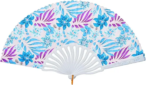 Веер цветы 23 см (в ассортименте) JD2666