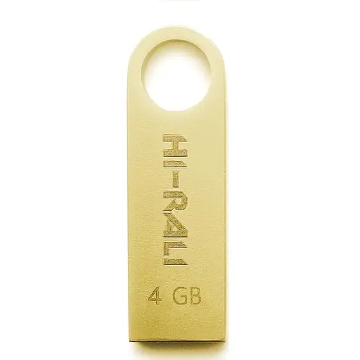 Флеш накопитель USB 4Gb Hi-Rali Shuttle золотистый USB 2.0 (HI-4GBSHGD) - фото 1
