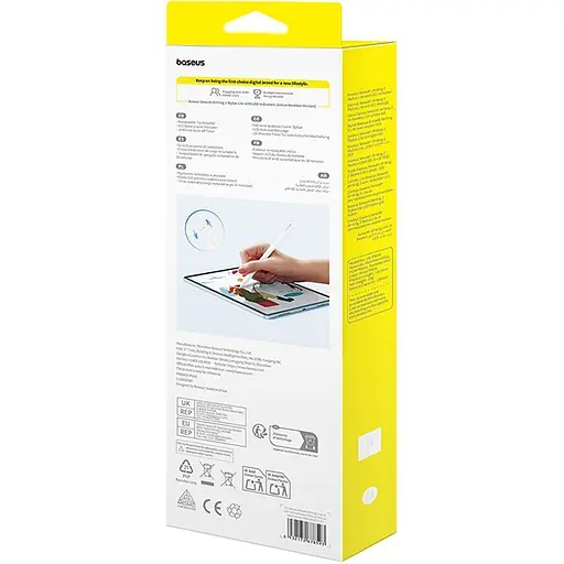Стилус Baseus Smooth Writing 2 with LED Indicators Wireless Version Moon White P80015802213-03 (144044) - фото 9