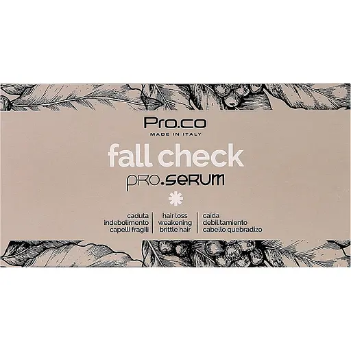 Засіб проти випадіння волосся Pro.Co Fall Check Pro. Serum в ампулах (24 шт. x 8 мл)