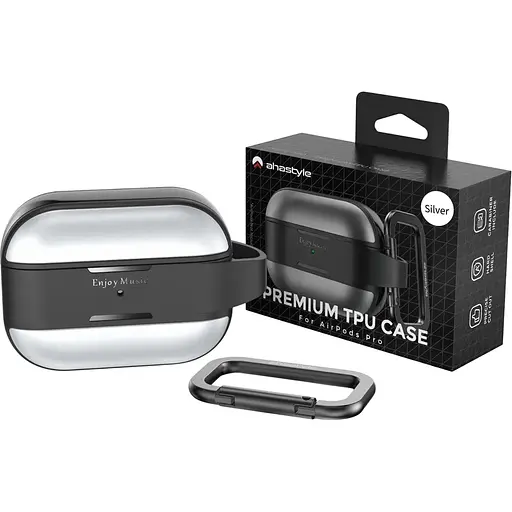 Чехол AhaStyle Rugged Aluminium Case для AirPods Pro 2 Silver [133858] - фото 2
