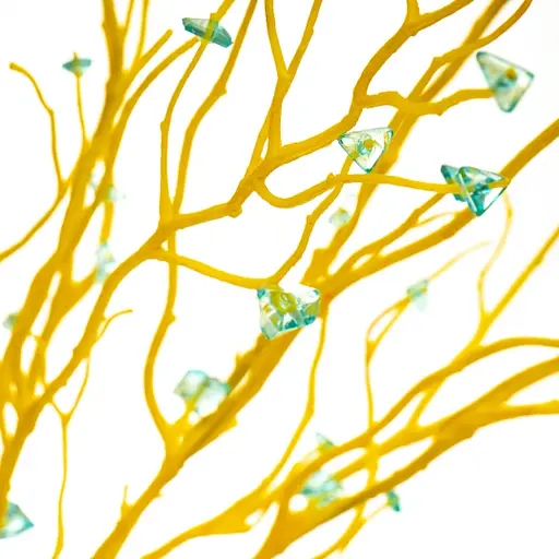 Ветвь Elisey Хрусталик искусственный 110 см желтый (8100-065)       - фото 2