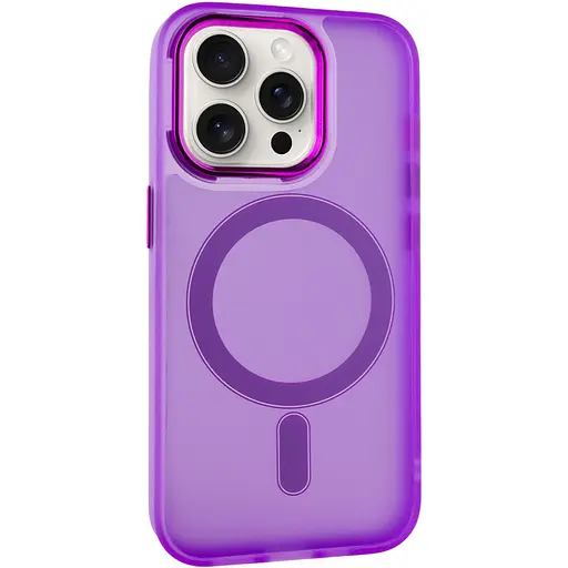 Чохол Epik TPU+PC Lily with MagSafe для Apple iPhone 15 Pro 6.1 Purple - фото 1