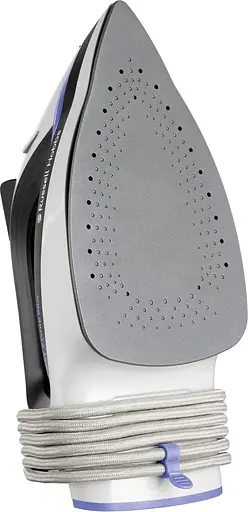 Russell Hobbs Праска Easy Store Pro, 2400Вт, 320мл, паровий удар -180гр, постійна пара - 45гр, зберігання шнура, керам. підошва, біло-синій - фото 5