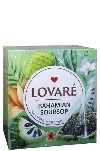 Чай Lovare Bahamian soursop пірамідки 30 г - фото 1