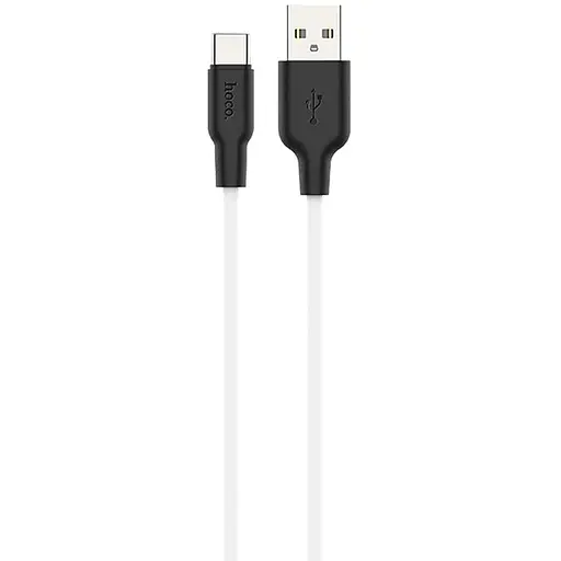 Кабель Hoco X21 Plus Silicone charging cable for Type-C 2 м Чорний Білий