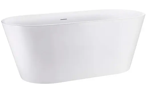 Ванна акриловая отдельностоящая Rea Mlano 170x73 whte REA-W2001 Белый - фото 3
