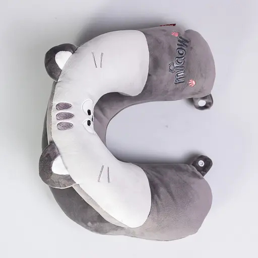 Подушка для шиї Miaow U-подібна подвійна сірий HP-56-27G - фото 4