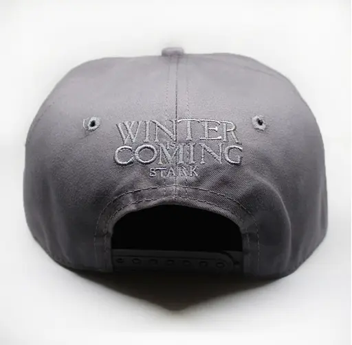 Кепка бейсболка Игра престолов Game of Thrones Дом Старков серая - фото 3