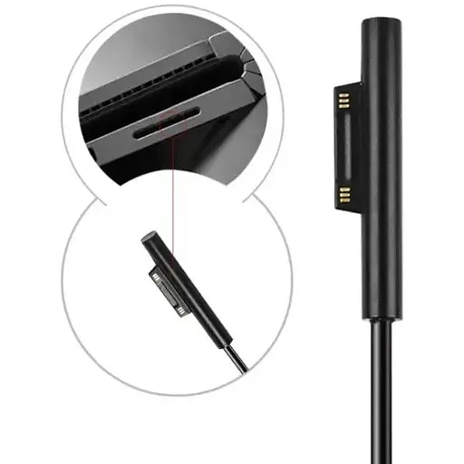 Кабель DK 180см Cable Type-C / USB-C для Microsoft Surface Go / Book/Laptop / Pro black - фото 3