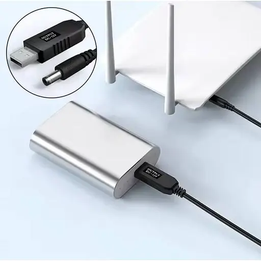 Кабель для Wi-Fi роутера USB-DC 12V з перетворювачем для живлення від павербанка - фото 7