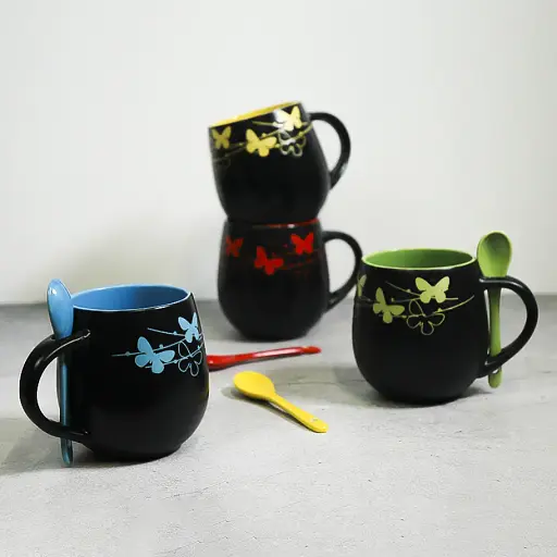 Чашка Vittora Барви ночі з ложкою 450 мл 1 шт. (134842) - фото 8