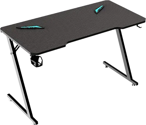 Геймерский компьютерный стол GT Racer T-1213, 120x60x73 Black (T-1213 (120x60x73) Black) - фото 7