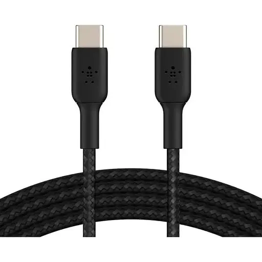 Кабель Belkin USB-C > USB-C зарядка/синхронизация 1м 60Вт Type-C плетен черный - фото 1