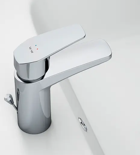 Змішувач для умивальника Am.Pm Gem з донним клапаном хром F9092100 Хром - фото 8