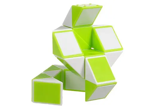 Змійка Рубіка біло-зелена в коробці (Smart Cube Snake White and Green in box) (SCT404) - фото 4