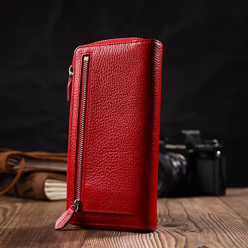 Кожаный женский кошелек Tony Bellucci 9.5х19х2 см acs0026969 - фото 9