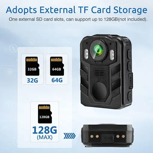 Нагрудный видеорегистратор полицейский на одежду Boblov WN9, FullHD 1080P, 170 градусов, 8 часов записи (усовершенствованная версия) (100031) - фото 5