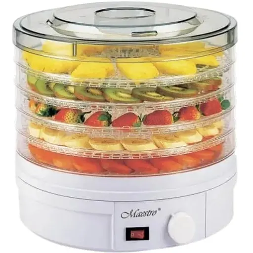 Сушарка для продуктів овочів фруктів грибів 5 секцій Maestro MR-765 10 л дегідратор - фото 1