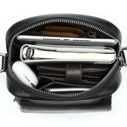 Чоловіча шкіряна сумка Vintage 16,5х20,5х5 см sum0012327 - фото 6