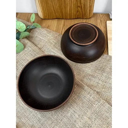 Миска керамічна (глиняна) Гладка 700 мл - фото 5