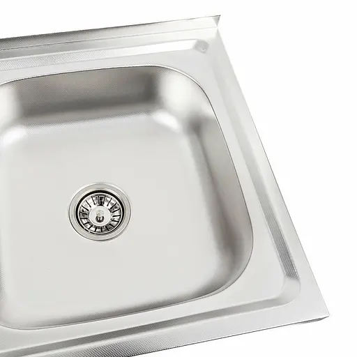 Кухонная мойка из нержавеющей стали Valeso декор 8050 R (0,7/160 мм), Decor - фото 4