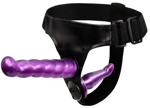 Страпон подвійний I'MCUM Amethyst Pleasure Фіолетовий (IM-KYJ241)