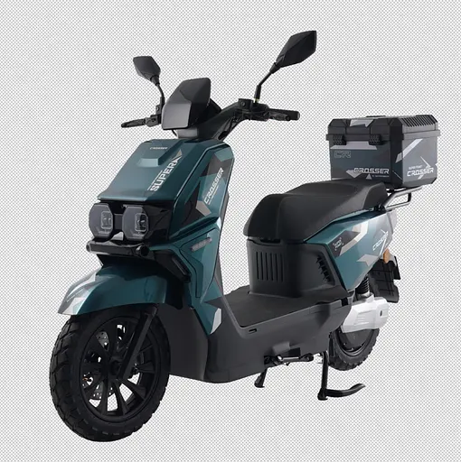 Электроскутер Двухместный Crosser CR17 (2500W, Графеновая батарея 72V/35Ah) Зеленый - фото 5