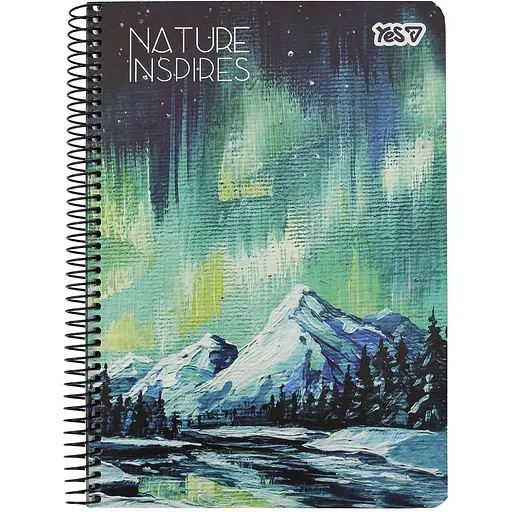 Зошит для записів Yes Nature inspires А5 в клітинку 80 аркушів (152266)