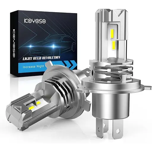 Світлодіодна лампа KOYOSO H4 100 Вт 20000LM 12 В бежеве світло