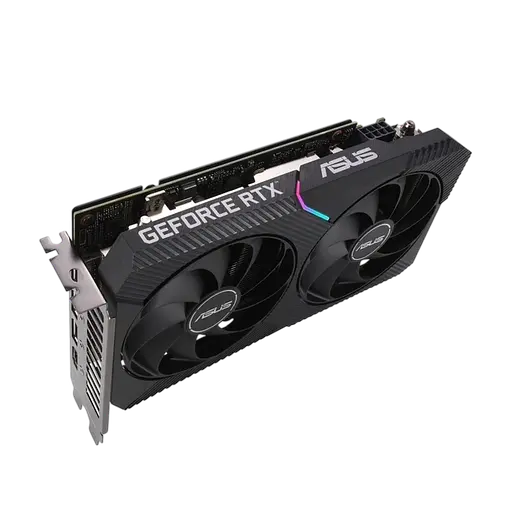 Видеокарта GeForce RTX 3060 Ti 8GB Asus Dual V2 OC Mini LHR (DUAL-RTX3060TI-O8G-MINI-V2) Б/У - фото 2