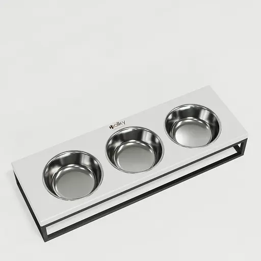 Hollky Base Bar — три миски на підставці (3 × 0,45 л) - фото 7