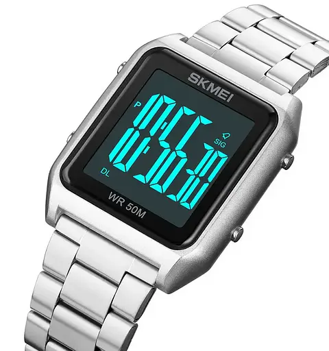 Чоловічий наручний годинник Skmei 1879 (Сріблястий) - фото 4