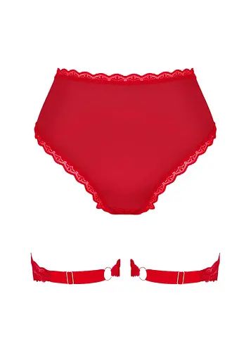 Трусики Obsessive Belovya XS/S красный - фото 8